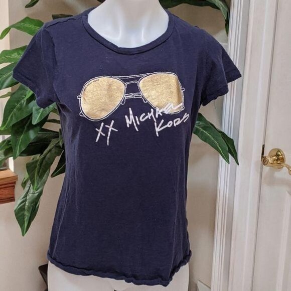 Michael Kors Fitted Short Sleeve Graphic Size Med - Picture 1 of 7